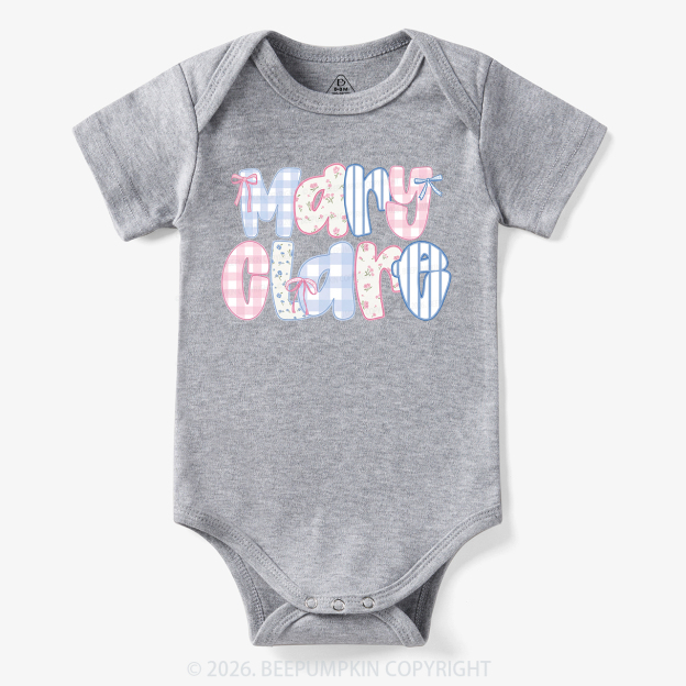 Personalized Name Candy Letters Bodysuit