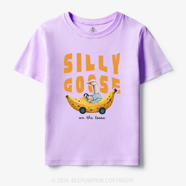 Silly Banana Goose On The Loose Funny Toddler&Kid's Tees