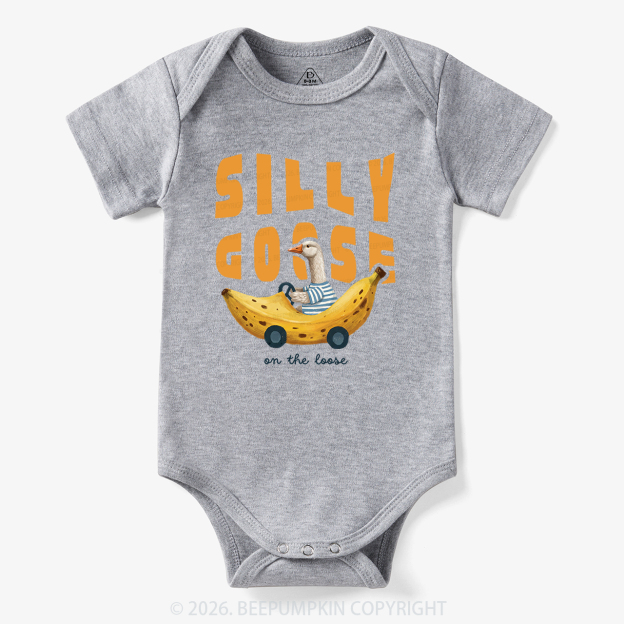 Silly Banana Goose On The Loose Funny Bodysuit