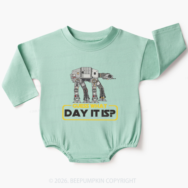 Guess What Day It Is Baby Bubble Romper