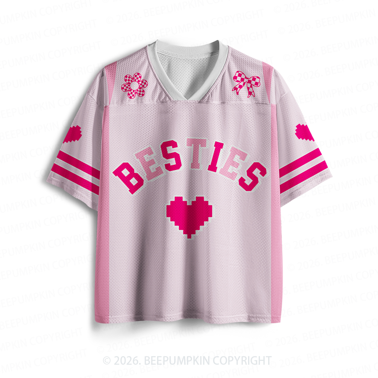 Pretty Besties Mesh Jersey For Family