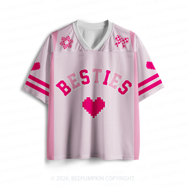Pretty Besties Mesh Jersey For Family