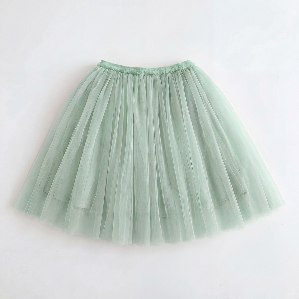 6 Colors Summer Mesh Girl Short Skirt For Toddler Kids 
