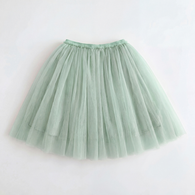 6 Colors Summer Mesh Girl Short Skirt For Toddler Kids 