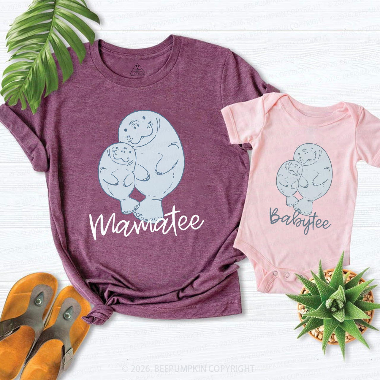 Mamatee And Babytee Mom&Me Matching T-Shirts