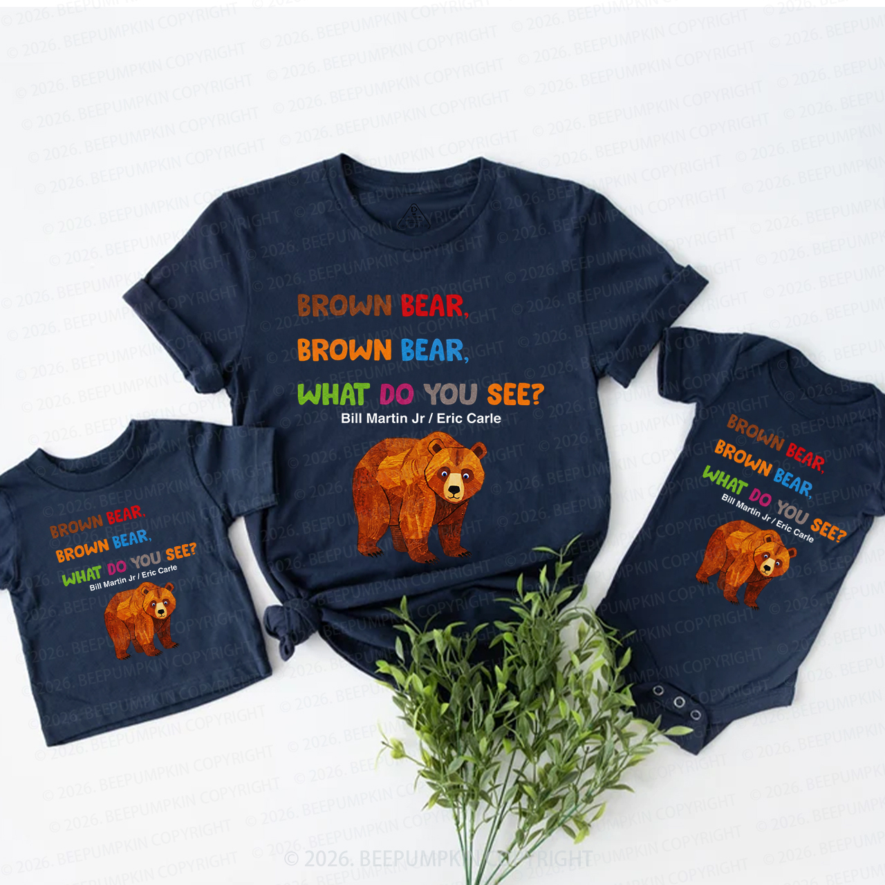 Brown Bear Lover Mom&Me Matching T-Shirts