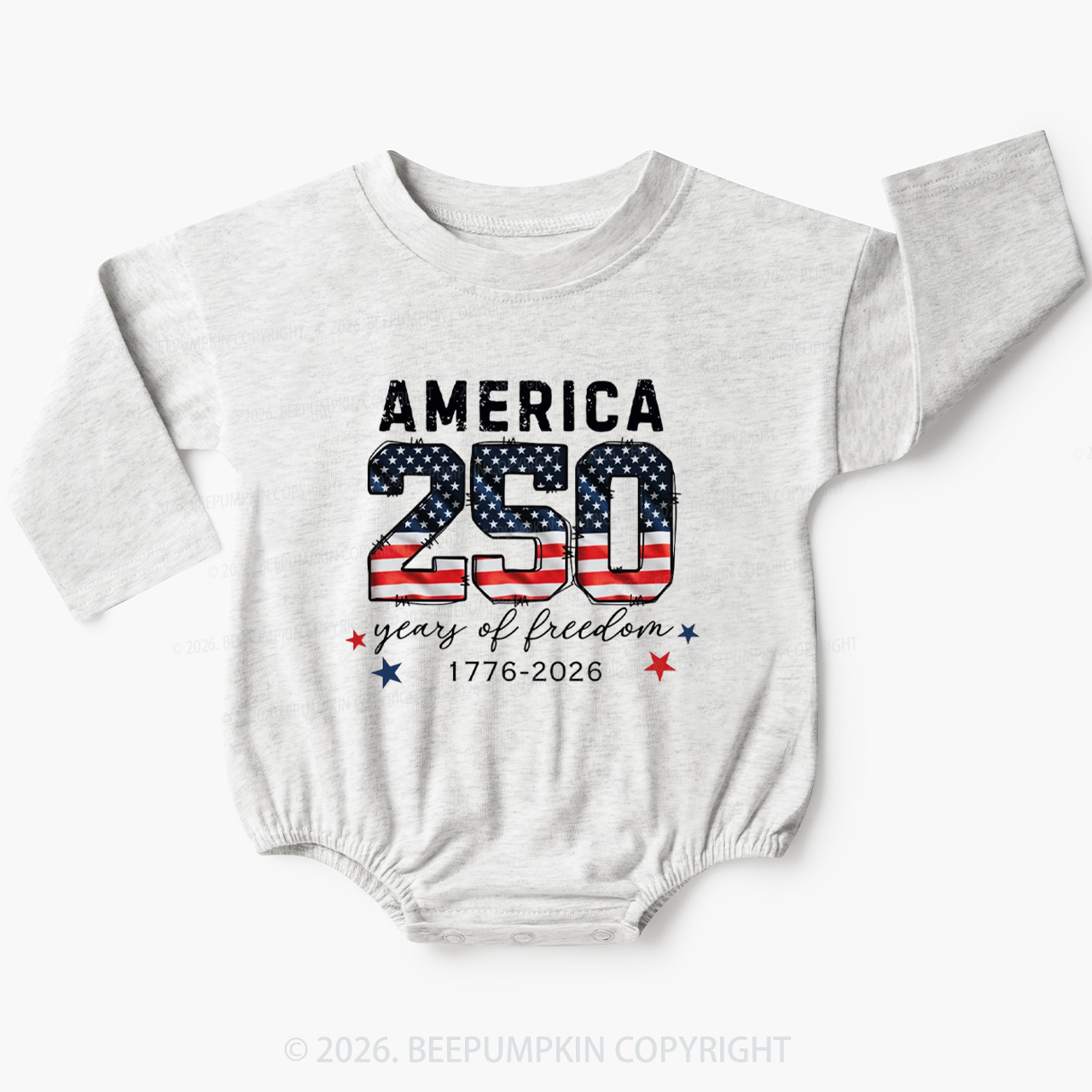 United States of America 250th Anniversary Baby Bubble Romper