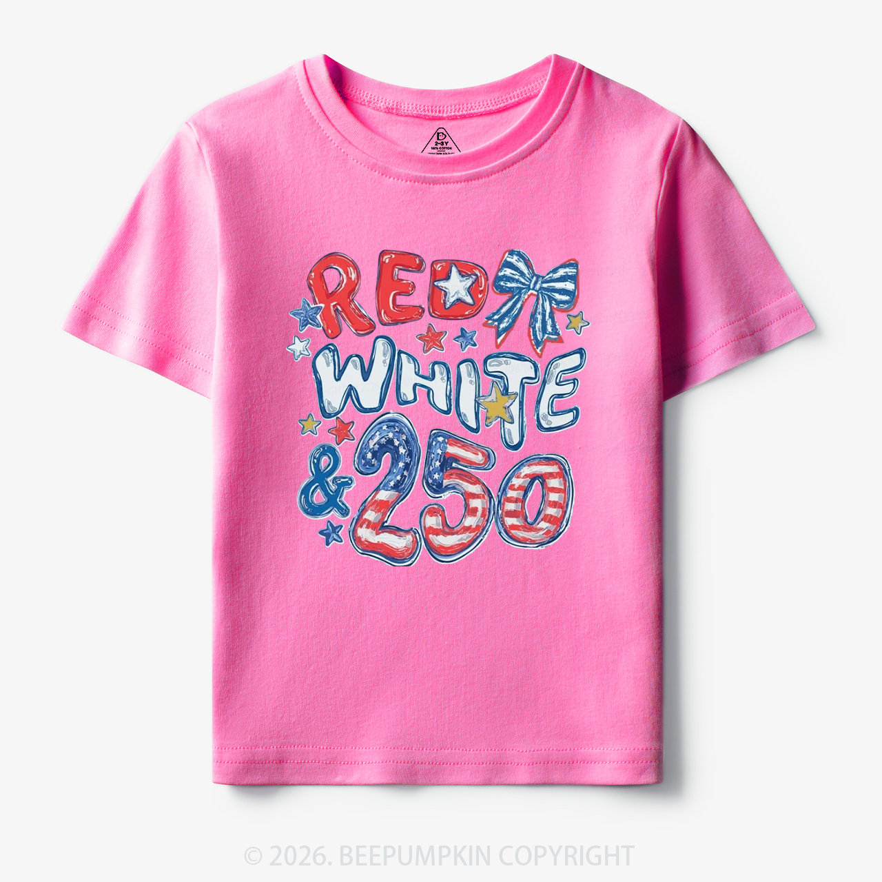 Red White & 250 Anniversary Toddler&Kid's Tees