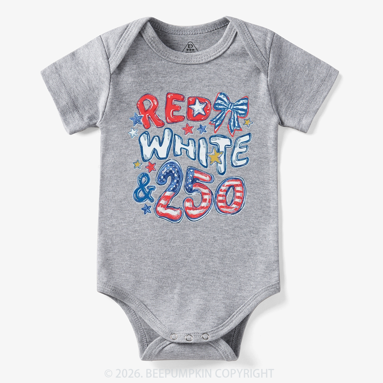 Red White & 250 Anniversary Bodysuit