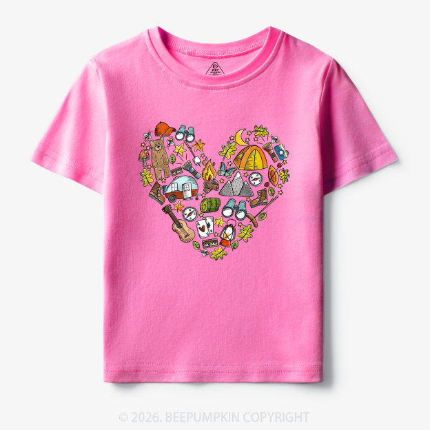 Love Camping Funny Hiking Toddler&Kid's Tees