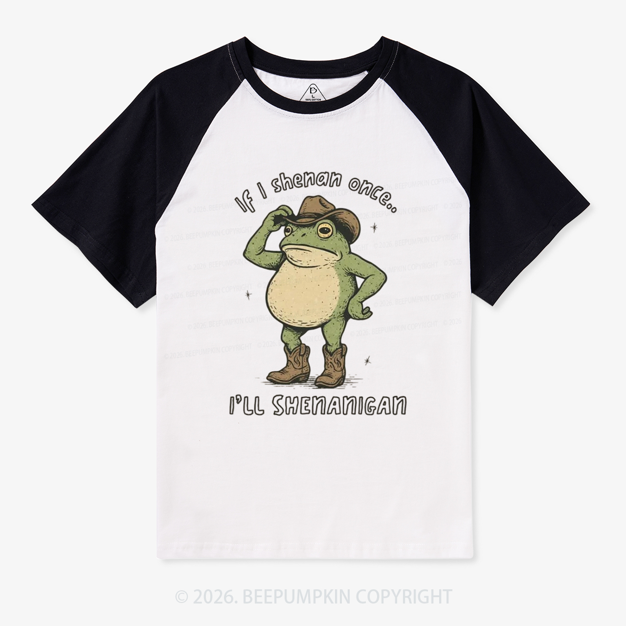 If I Shenan Once I'll Shenanigan Vintage Raglan T-shirt