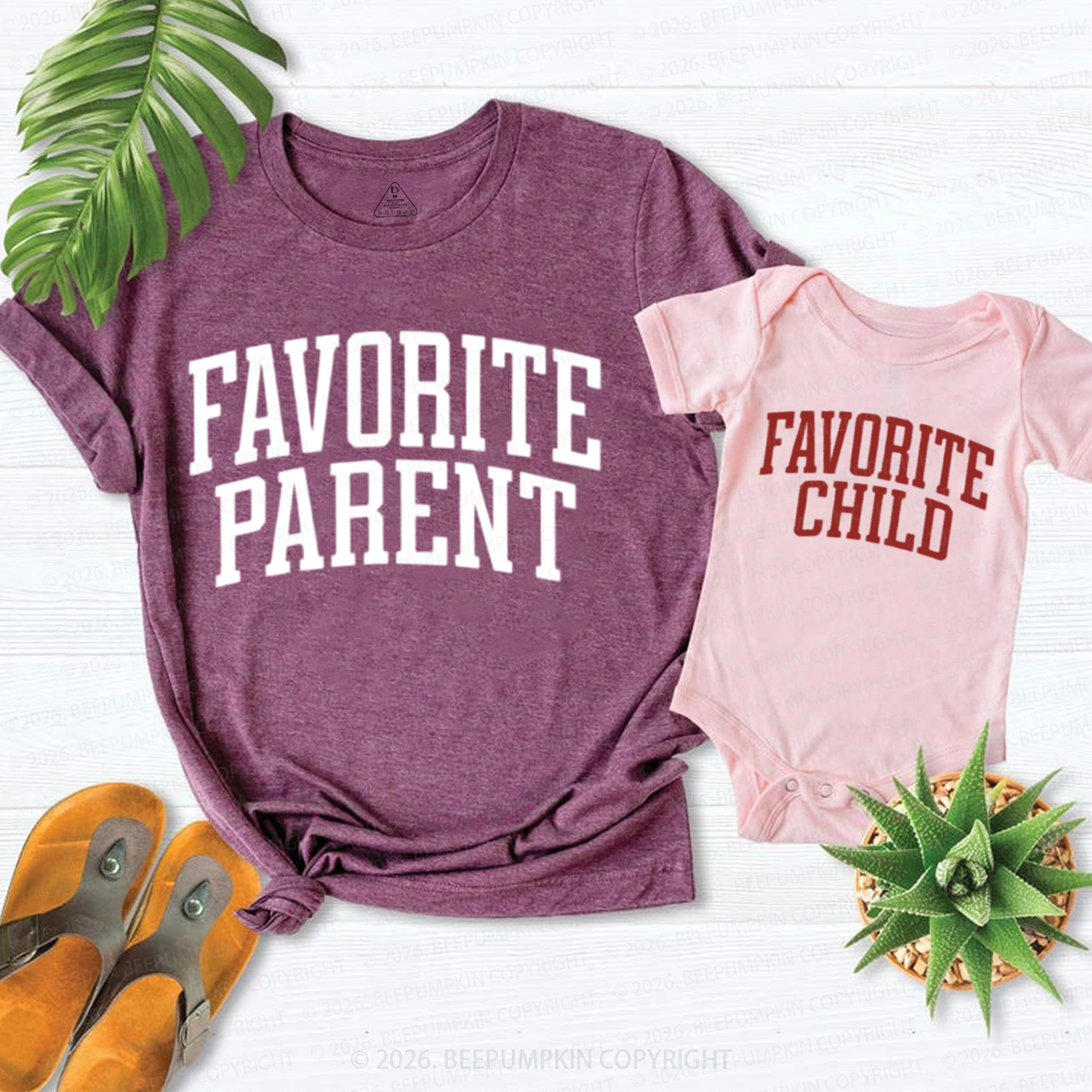 Favorite Parent Favorite Child Mom&Me Matching T-Shirts