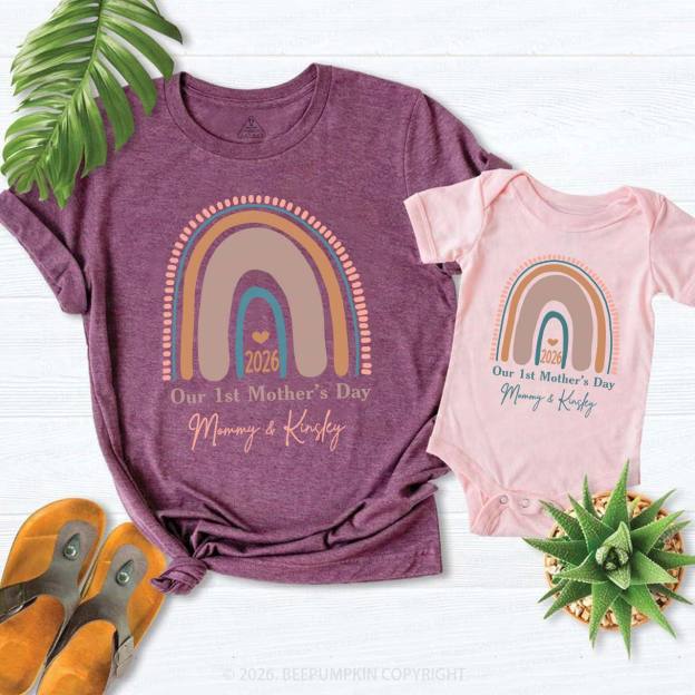 Rainbow Mother's Day Mom&Me Matching Tees