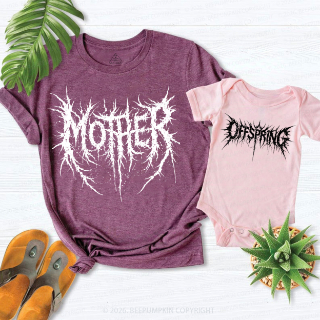 Mommy and Me Alternative Rock Mom&Me Matching T-Shirts