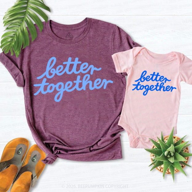 Blue Better Together Mom&Me Matching T-Shirts