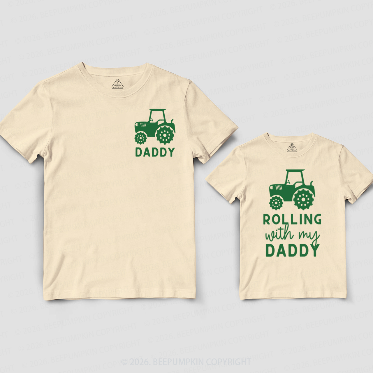 Personalized Rolling with My Family Dad&Me Matching Shirts