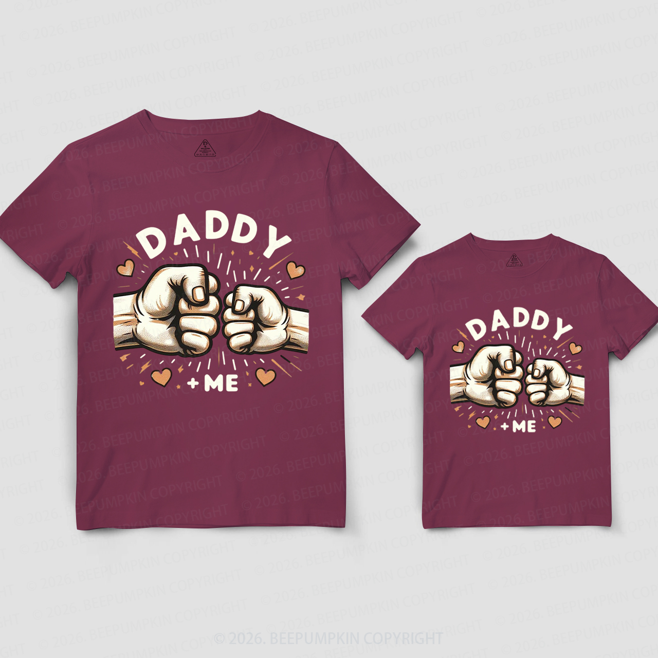 Daddy and Me Fist Bump Dad&Me Matching Shirts