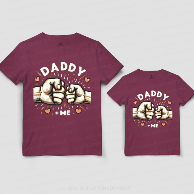 Daddy and Me Fist Bump Dad&Me Matching Shirts