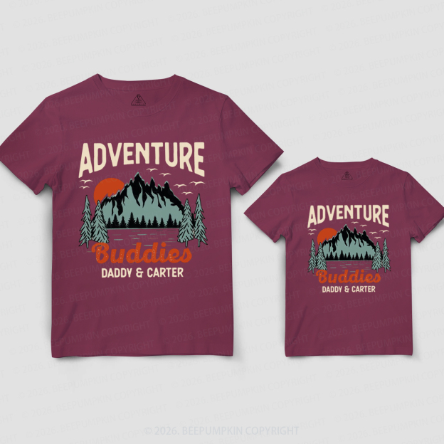 Personalized Adventure Buddies Dad&Me Matching Shirts