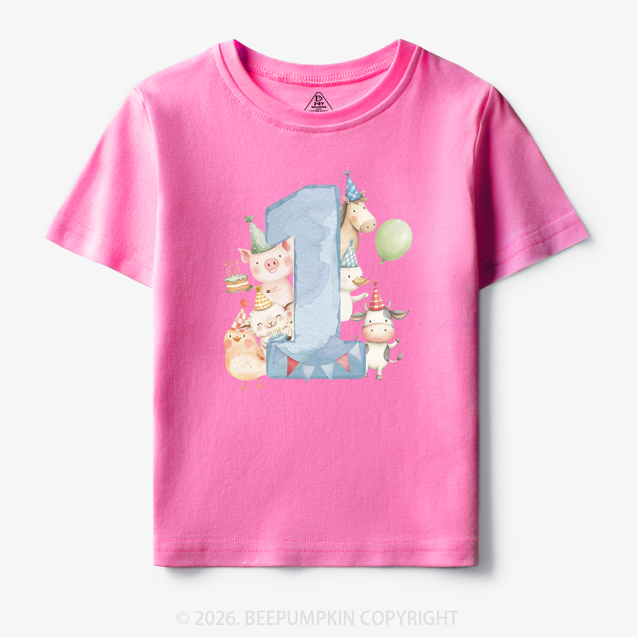 Personalized Farm Birthday Toddler&Kid's Tees