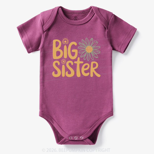 Big Sister Daisy Boho Flower Bodysuit