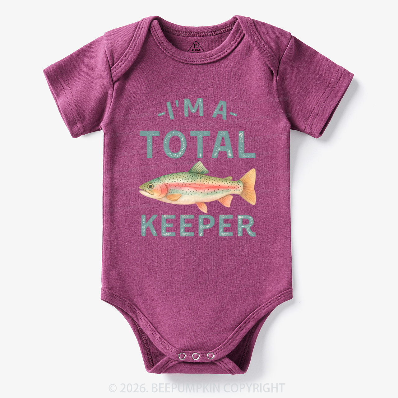 I'm a Total Keeper Funny Fishing Bodysuit