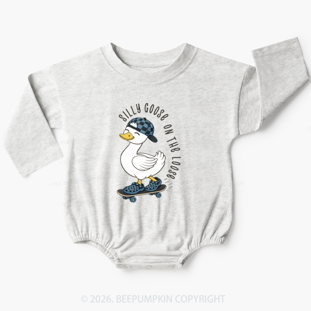 Silly Boy Goose On The Loose Baby Bubble Romper