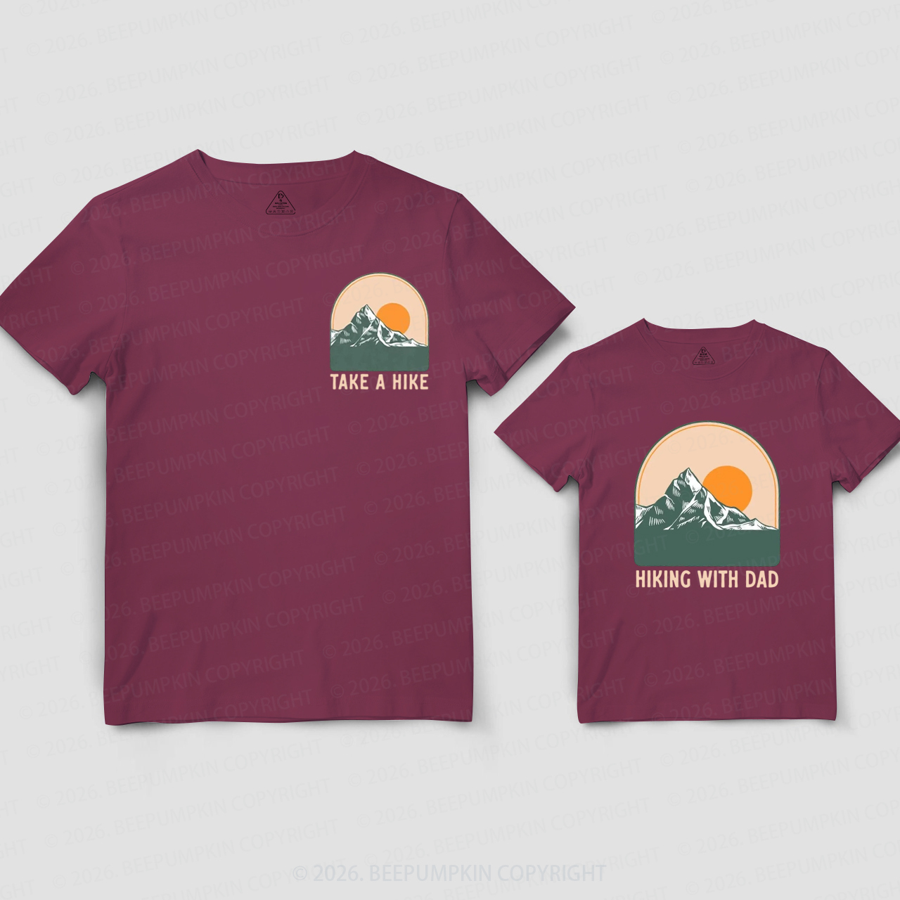 Take a HIke Hiking With Dad Dad&Me Matching Shirts