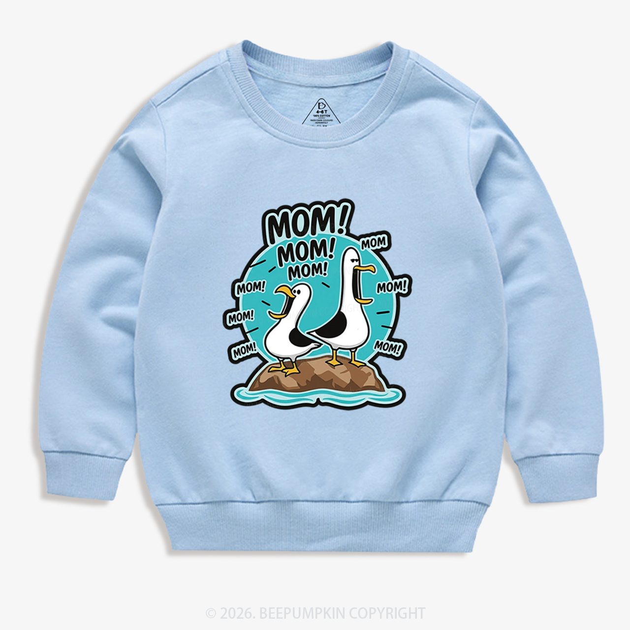 Funny Seagull MOM Kid's Sweatshirt