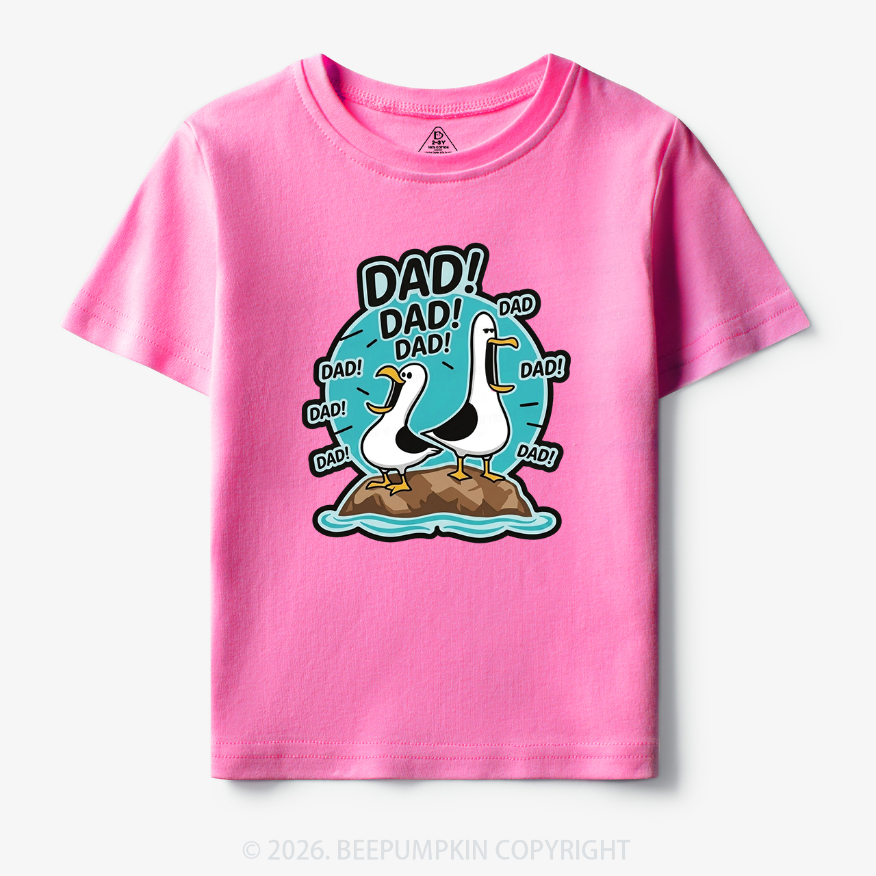 Funny Seagull DAD Toddler&Kid's Tees