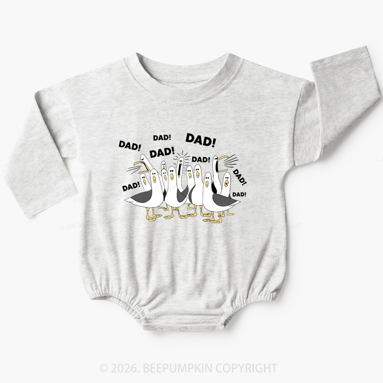 Seagulls Dad Baby Bubble Romper