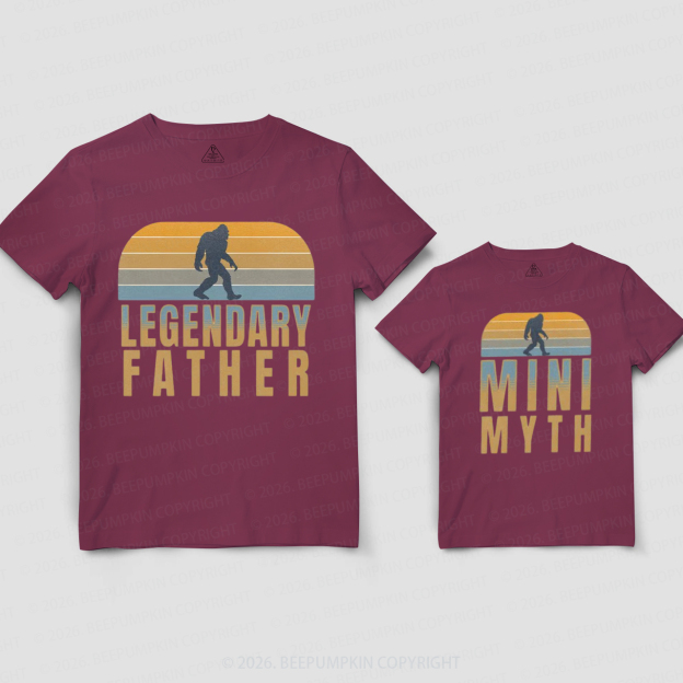 Bigfoot Dad and Baby Dad&Me Matching Shirts