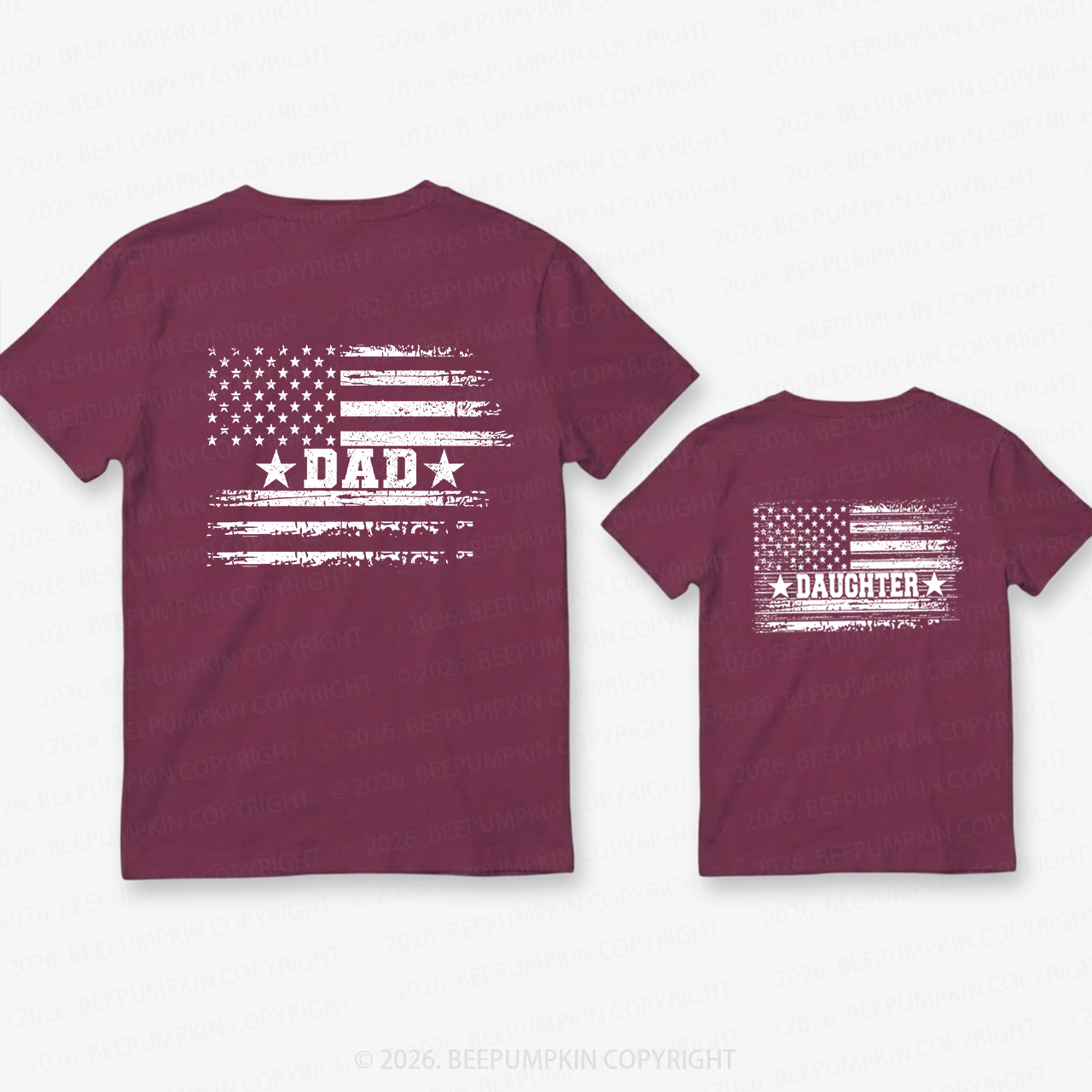Legacy Love Series 4th Of July Dad&Me Matching Shirts-Back Design