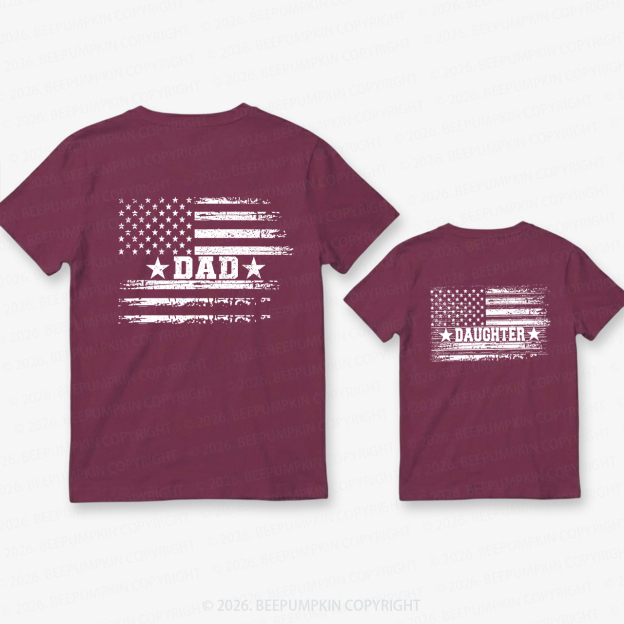 Legacy Love Series 4th Of July Dad&Me Matching Shirts-Back Design