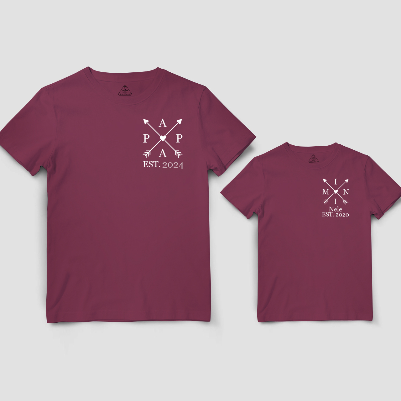 Personalized Arrow Heart Matching Shirts