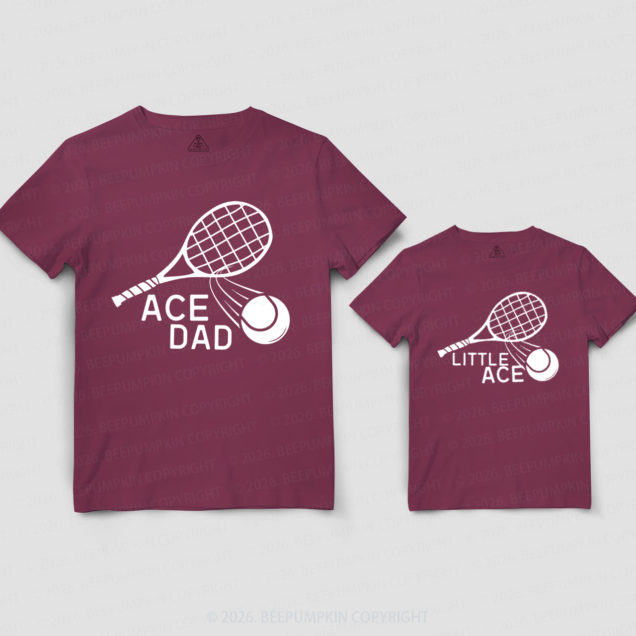 Tennis Fathers Day Dad&Me Matching Shirts