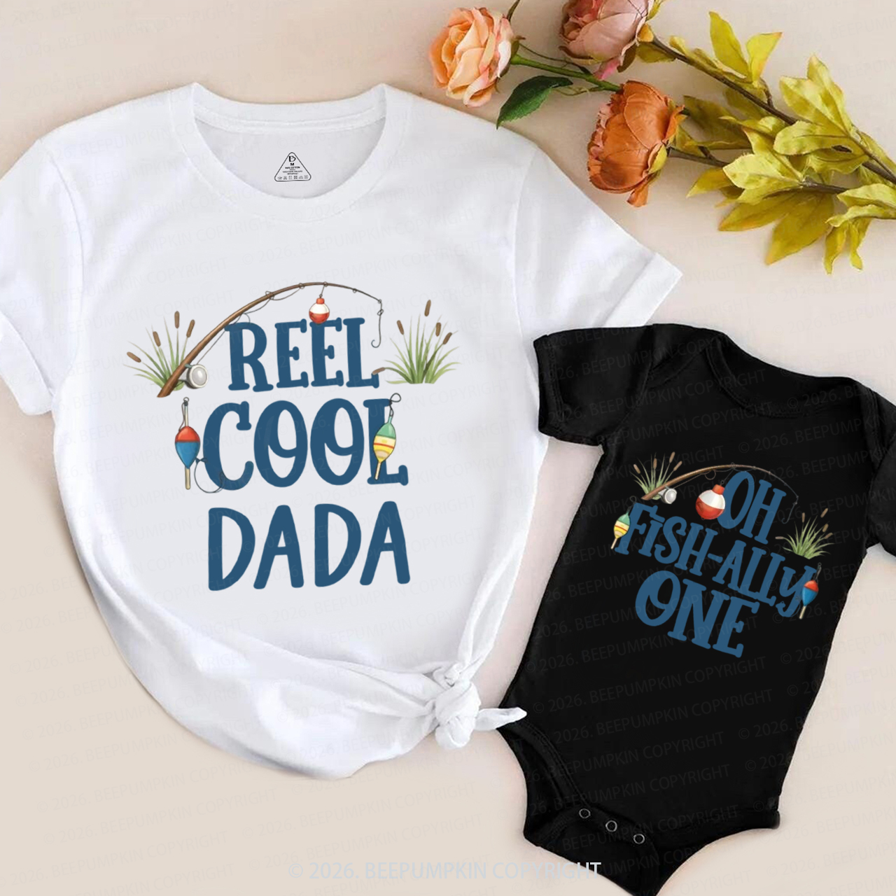 Personalized Oh Fishally One Birthday Family Matching T-Shirts