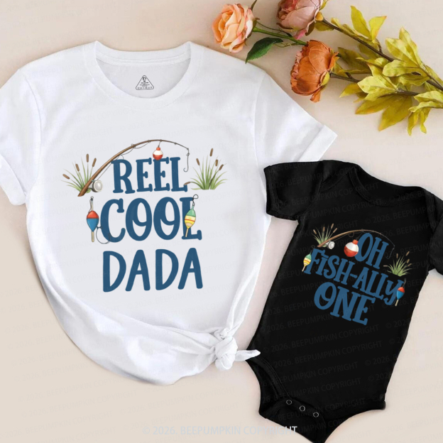 Personalized Oh Fishally One Birthday Family Matching T-Shirts