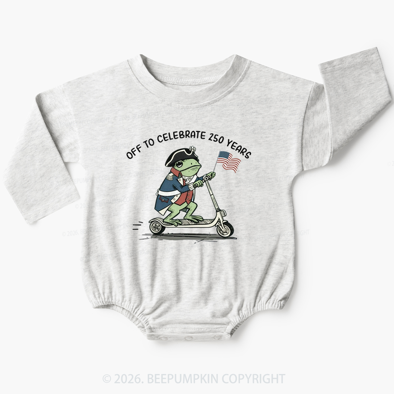 America 250 4th of July Baby Bubble Romper