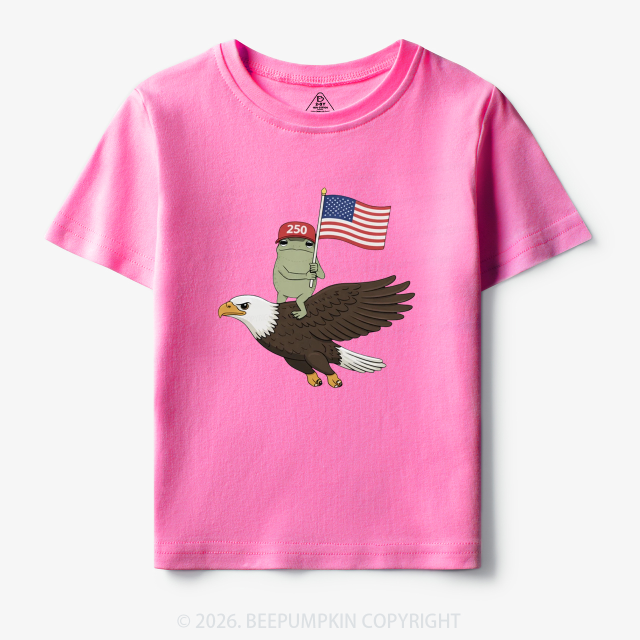 Americas 250th Birthday Funny Frog Toddler&Kid's Tees