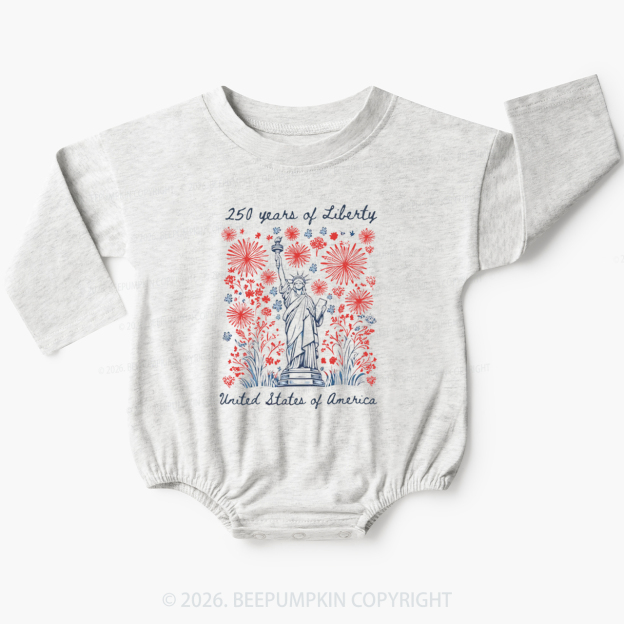 250 Years Of Liberty Baby Bubble Romper