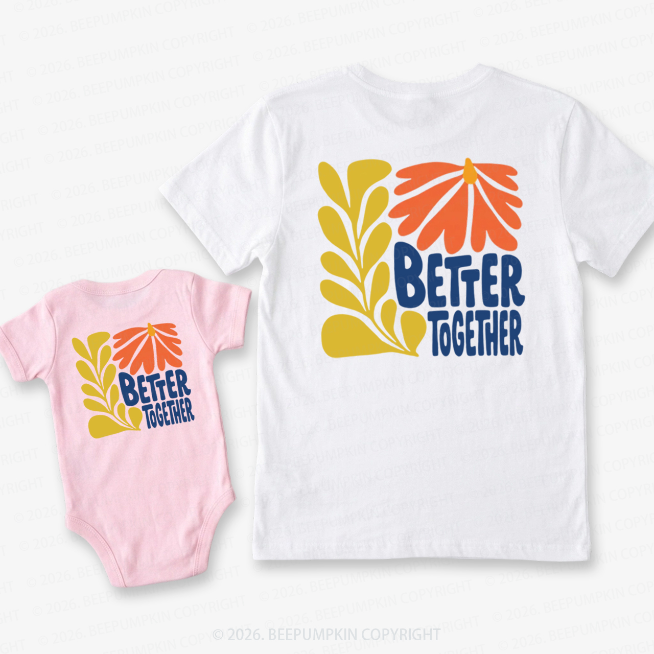 Better Together Retro Dad&Me Matching Shirts
