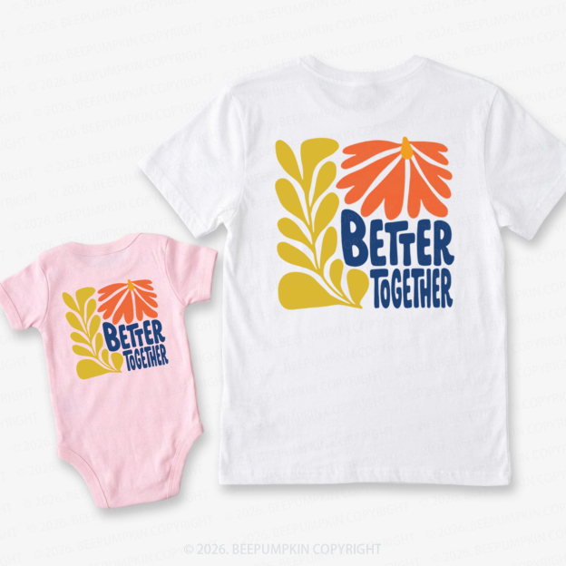 Better Together Retro Dad&Me Matching Shirts