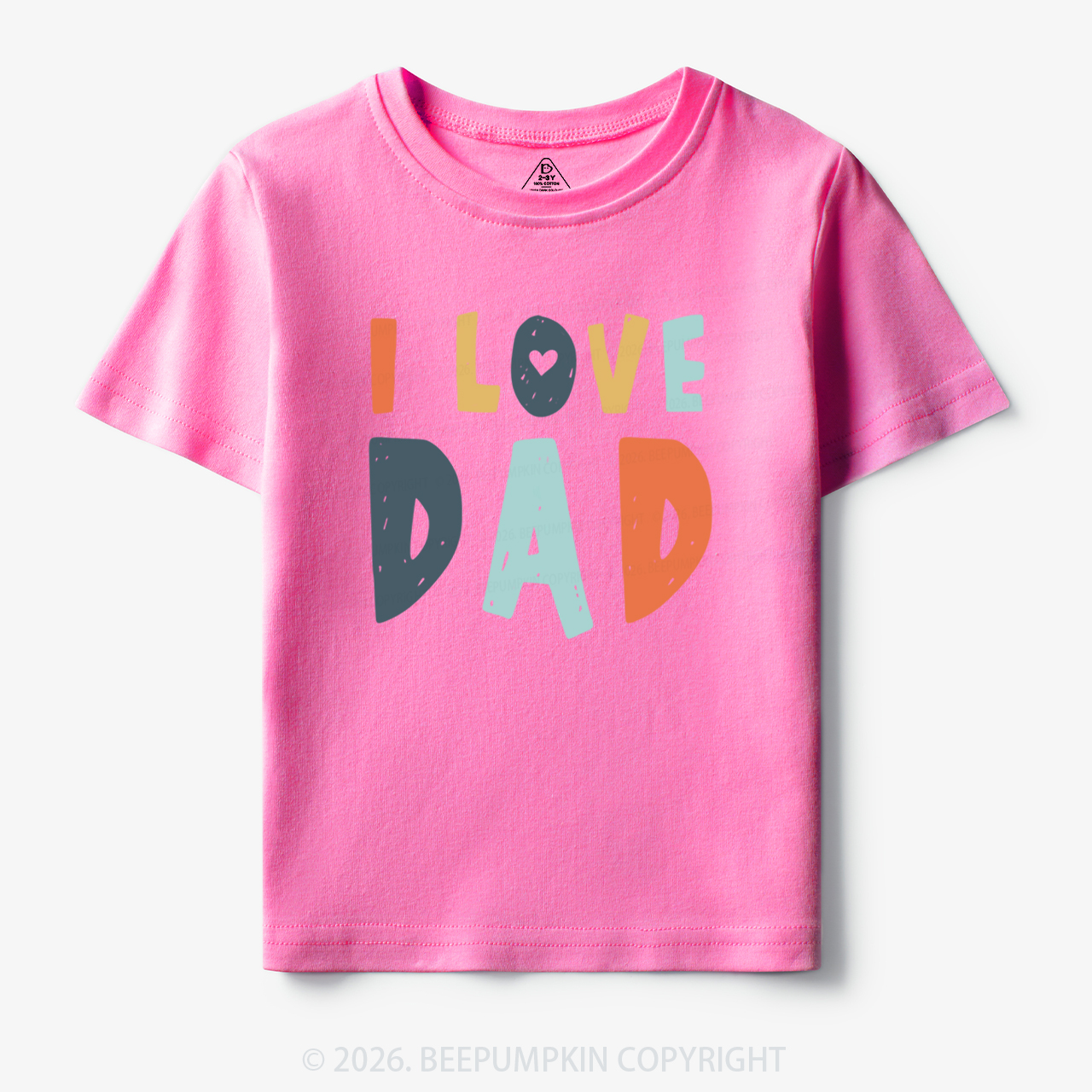 Father's Day 'I Love Dad' Toddler&Kid's Tees