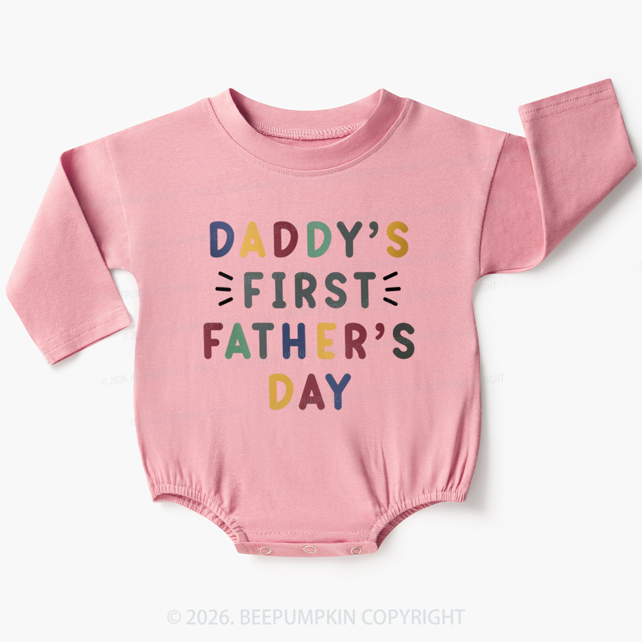 Daddy's First Father's Day Baby Bubble Romper