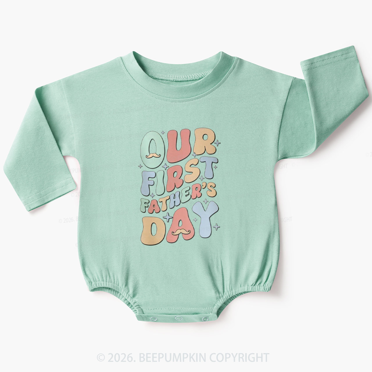 Our First Father's Day Baby Bubble Romper
