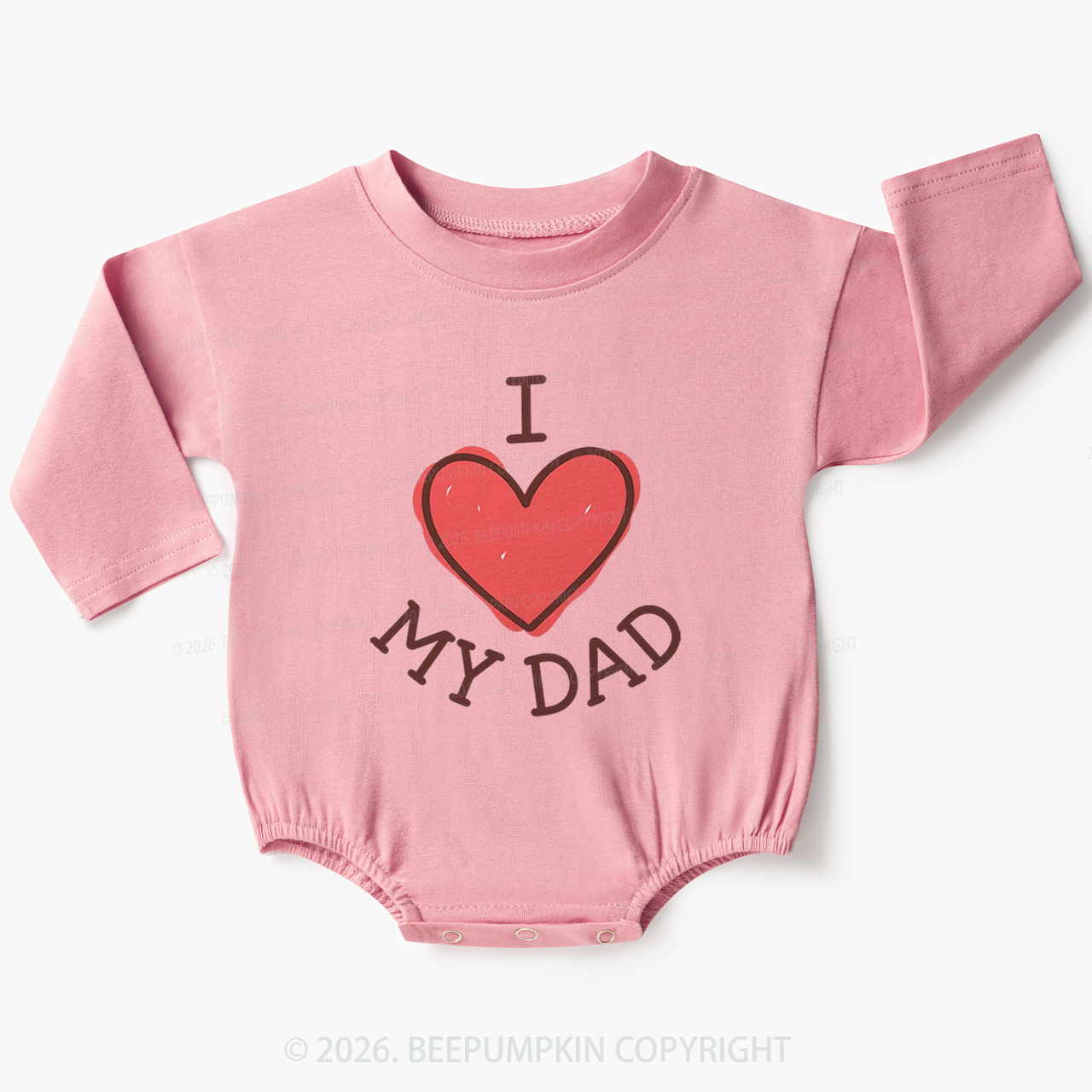 Sweet I Love My Dad Baby Bubble Romper