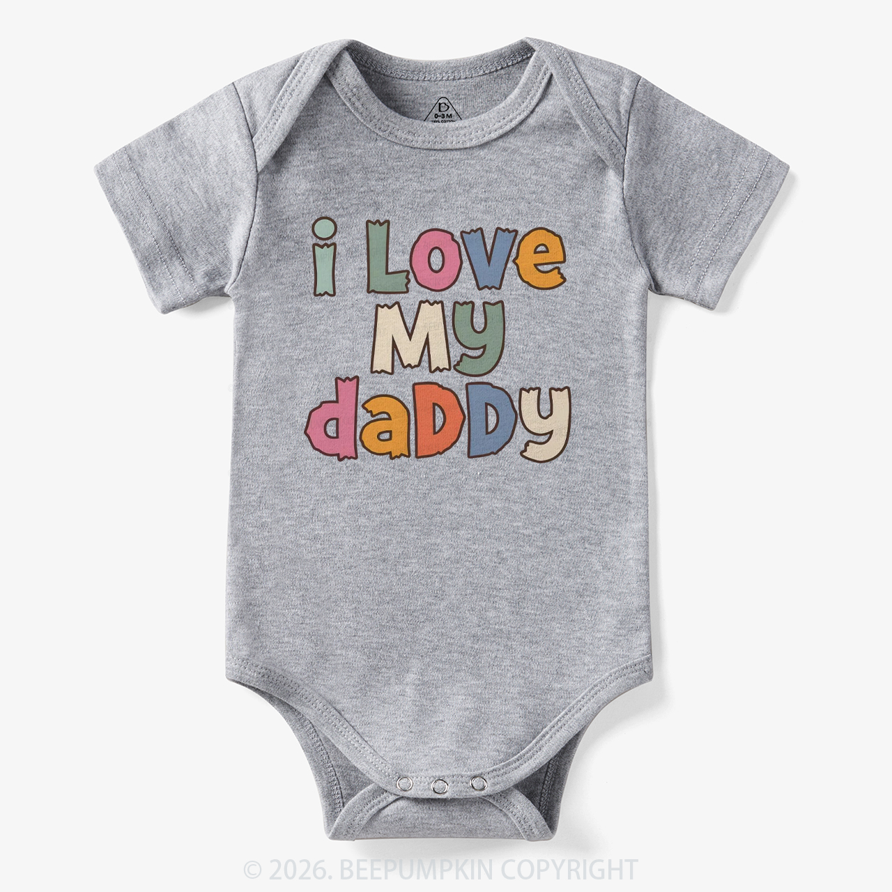 I Love My Daddy Cute Father's Day Bodysuit