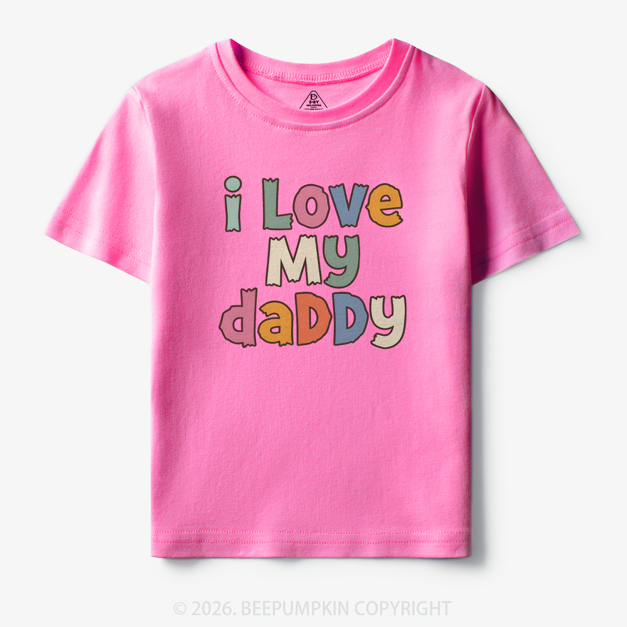 I Love My Daddy Cute Father's Day Toddler&Kid's Tees