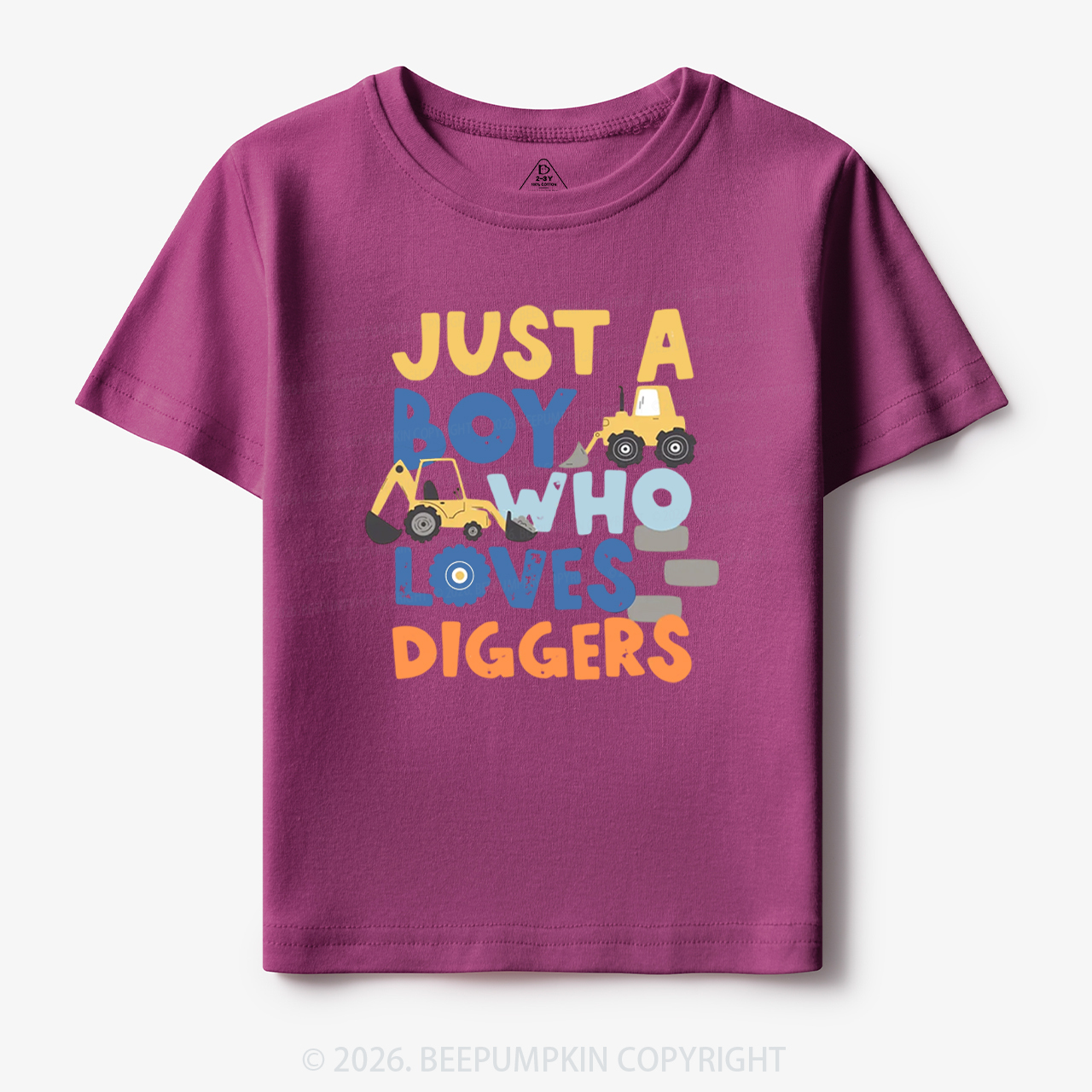 Just a Boy Who Loves Diggers Toddler&Kid's Tees